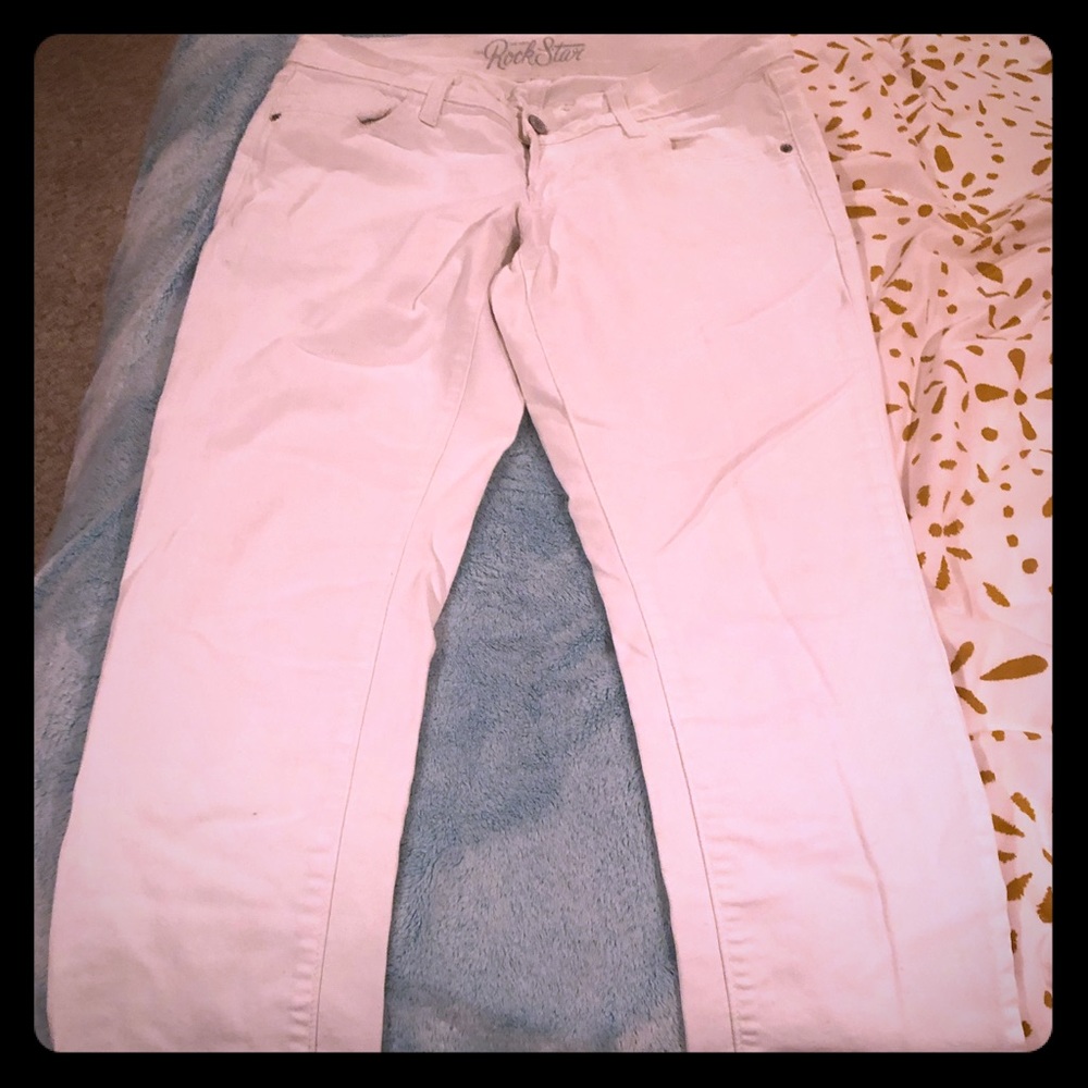 White Rock Star Skinny Jeans